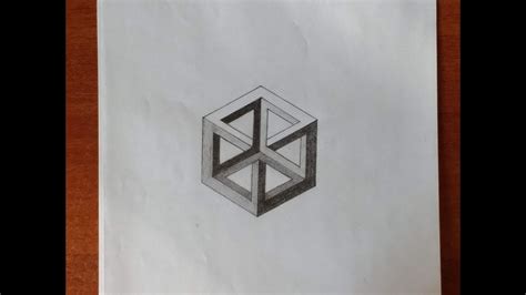 Cubo Imposible. Ilusión óptica. Cómo Dibujarlo. Impossible cube ...