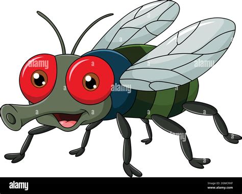 Cute Fly cartoon vector illustration Stock Vector Image & Art - Alamy