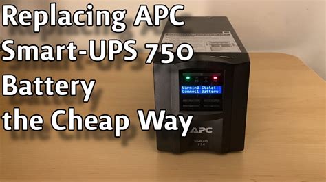 How to Replace Battery APC Smart UPS 750 - YouTube
