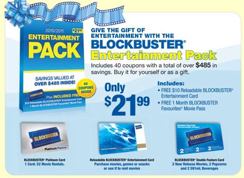 Blockbuster Canada Entertainment Pack $21.99 Over $485 in Value! - Canadian Freebies, Coupons ...