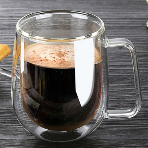 Thermal Glass Coffee Mug – Minimal Spark