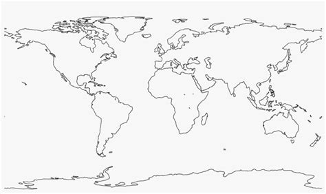 World - Objects - Land - High Resolution World Map Blank PNG Image | Transparent PNG Free ...