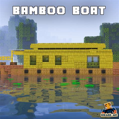 Bamboo Boat Design : r/Minecraftbuilds