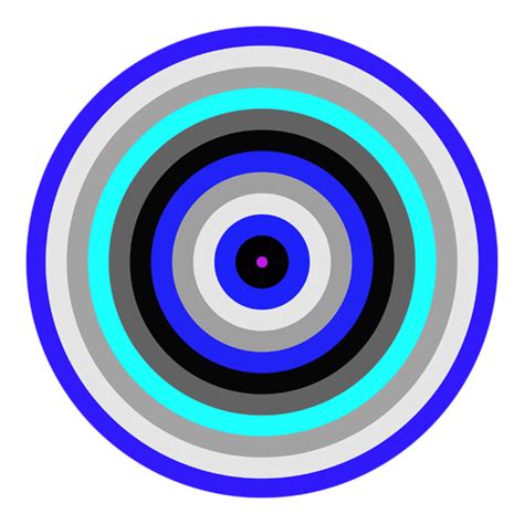 Blue Striped Circle — Visual Bounty