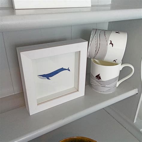 Blue Whale Handmade Papercut - Colour & Space