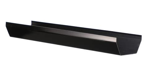 Black Square Guttering Gutter Length 4m x 112mm