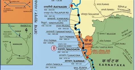 Konkan Railway Route with Station Details | Konkan Railway & Time Table ...