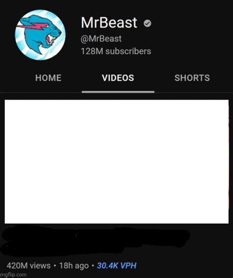 MrBeast thumbnail template Blank Template - Imgflip