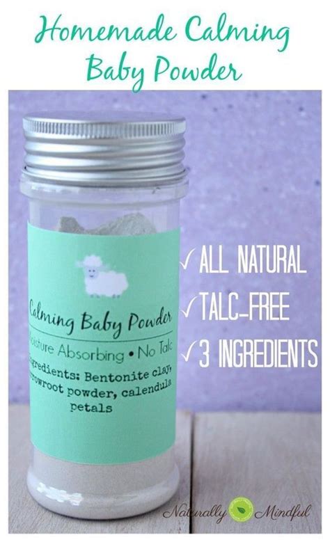 Homemade Calming Baby Powder. All naturalm talc-free, 3 ingredients! | Baby powder, Handmade ...