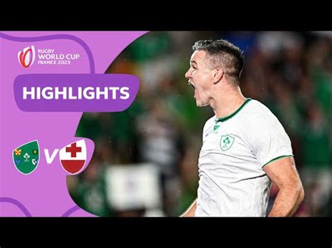 Sexton breaks Irish points record | Ireland v Tonga | Rugby World Cup ...