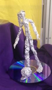 Grandville Elementary ART: 4 tinfoil movement sculptures