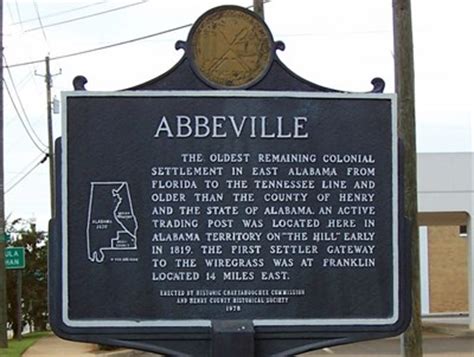 Abbeville - Abbeville, AL - Alabama Historical Markers on Waymarking.com