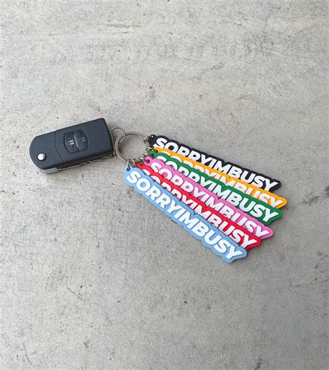 Logo Rubber Keychain