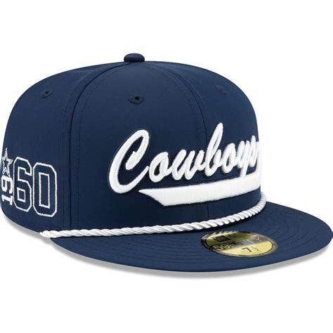 Dallas Cowboys New Era 2019 NFL Sideline Home Official 59FIFTY 1960s Fitted Hat - Navy