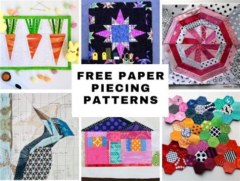 41+ Modern And Free Paper Piecing Patterns To Quilt Today ⋆ Hello Sewing