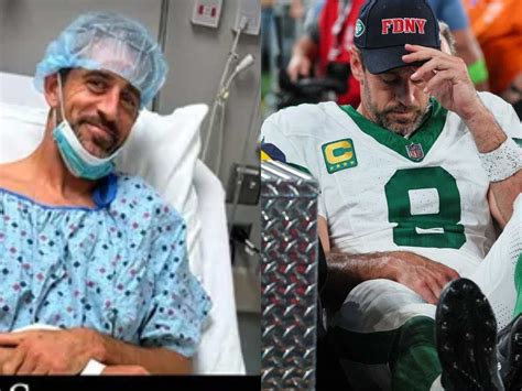 Aaron Rodgers shares post-surgery picture as first step on road to ...