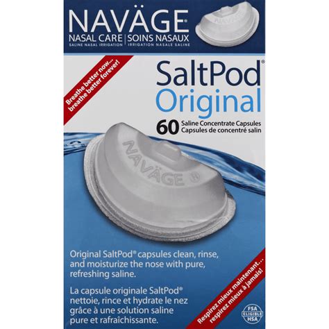 Navage Salt Pod, Original, Saline Concentrate Capsules (60 each ...