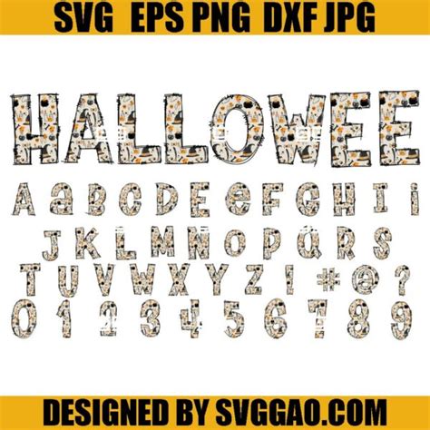 Witch Halloween Font PNG Bundle, Witch Halloween PNG, Happy Halloween PNG