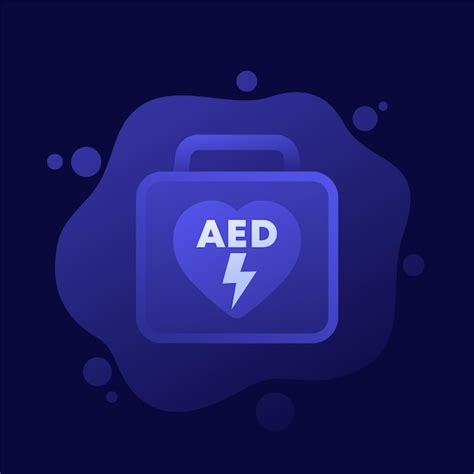 Premium Vector | Aed icon automated external defibrillator portable device vector design