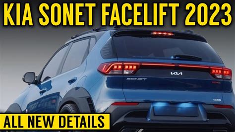 New Kia Sonet Facelift All Details | New Kia Sonet 2023 spied | Features and exterior details ...