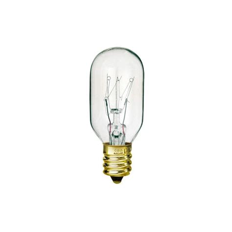 15W - Tubular Clear - Candelabra E12 Base - 130V - Symban