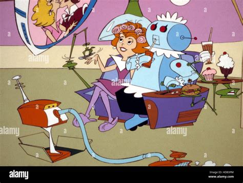 THE JETSONS, Jane Jetson, Rosey the Robot Maid, 1962-1987 Stock Photo ...