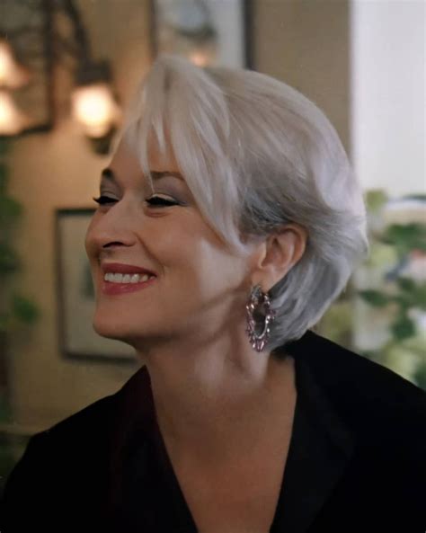 Miranda Priestly / Meryl Streep | Short hair styles, Short hair cuts, Hair styles