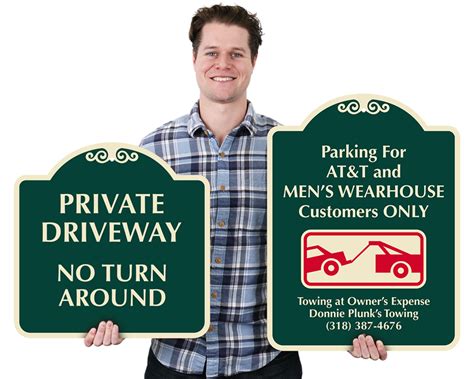 Metal Driveway Signs | MyParkingSign