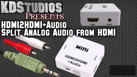 Getting Analog Audio from HDMI - Mini HDMI2HDMI+Audio Extraction ...