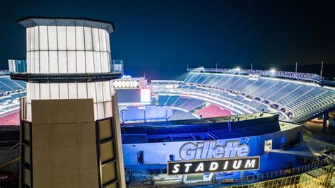 Gillette Stadium’s new towering north end zone lighthouse shines above major new entrance ...