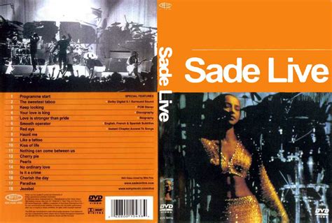 Garimpeiro Das Capas - Capas De DVD Grátis - Capas De Filmes Grátis: Sade Live