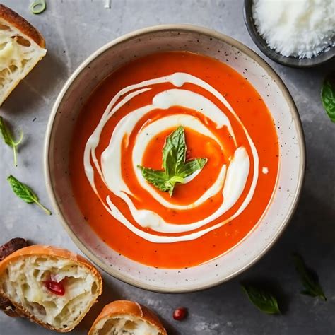 Premium Photo | Tomato soup cream Food Photography