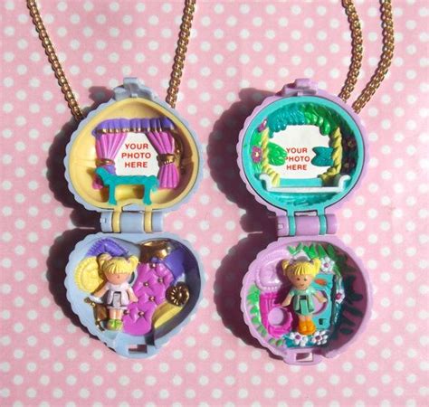 1993 Polly Pocket photo locket necklaces | Etsy | Photo locket necklace ...