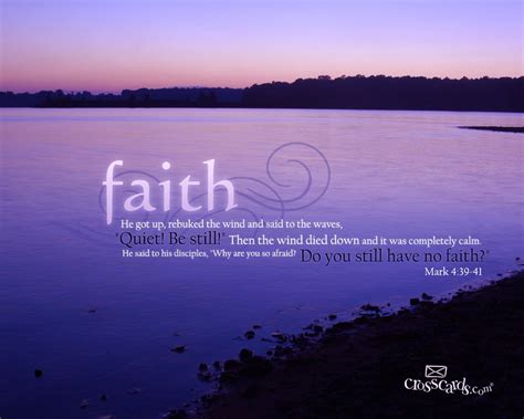 Faith - Mark 4:39-41 - Bible Verses and Scripture Wallpaper for Phone or Computer