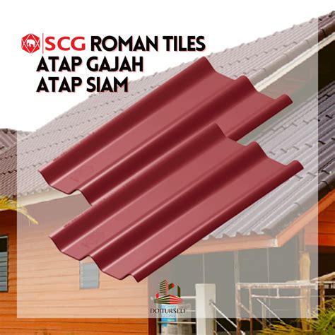 SCG Roman Tiles - Atap Gajah Atap Siam Fiber Cement Hybrid | Shopee Malaysia