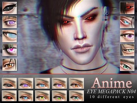 Anime 10 Eyes Megapack N04 by Pralinesims at TSR » Sims 4 Updates