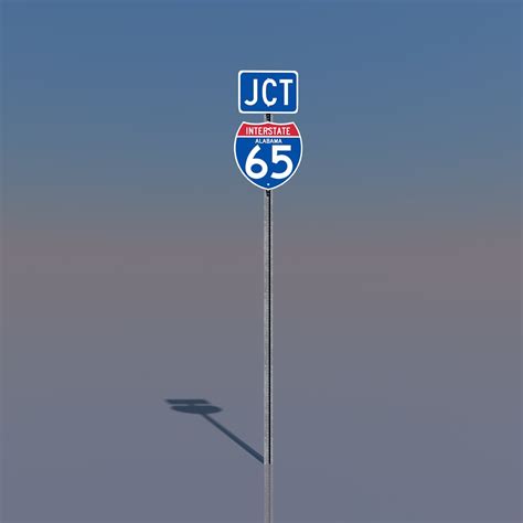 interstate 65 signs alabama c4d