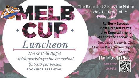 Melbourne Cup Luncheon, Southport Bowls Club Inc, 1 November 2022