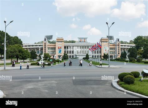 Pyongyang, North Korea - July 27, 2019: Kim Il-sung Stadium in ...