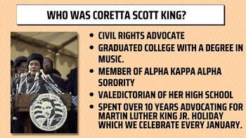 Coretta Scott King Book Award PDF Slides - Black History Month - MLK