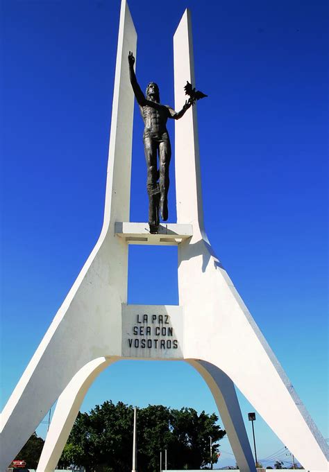 el salvador, monument, peace, statue, sculpture, central america, sky, blue, clear sky, low ...