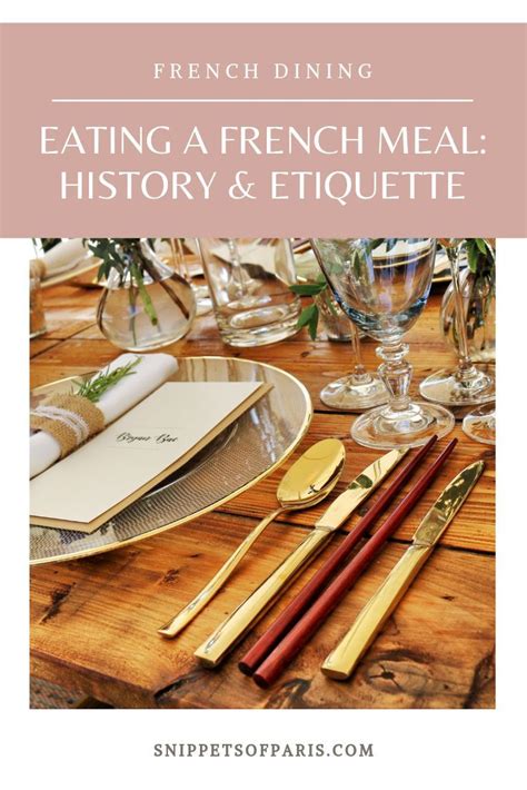 The Guide to a typical French Dinner | Dining etiquette, Etiquette ...