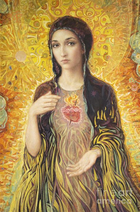 Immaculate Heart Of Mary Olmc Painting by Smith Catholic Art