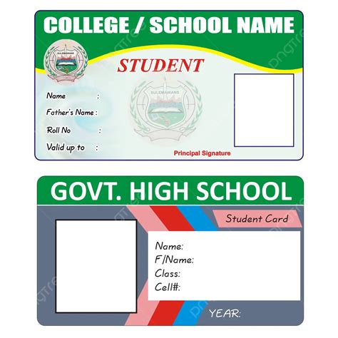 Student Id Card Design Template Vector Template Download on Pngtree