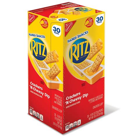 Buy Online Nabisco Handi-snacks Ritz Crackers N Cheesy Dip (95 Oz., 30 ...