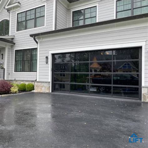 Modern industrial glass garage doors full view aluminum by c h i – Artofit