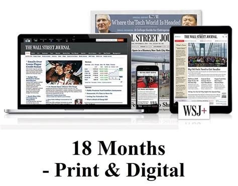 The Wall Street Journal 18-Month (Print & Digital) Subscription ...