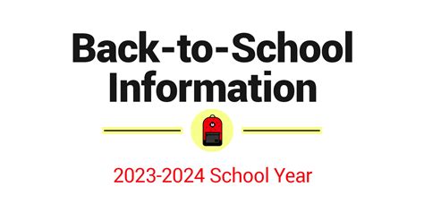 Back-to-School Information | Melissa High School