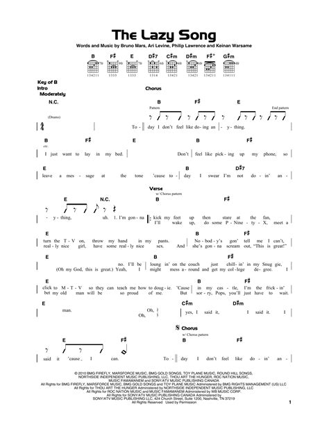 The Lazy Song by Bruno Mars - Really Easy Guitar - Guitar Instructor