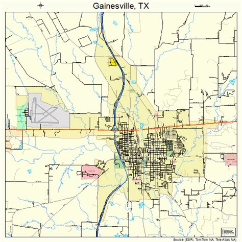 Map Of Gainesville Texas - Lilly Pauline